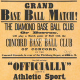 Grand Baseball Match - July 4th, 1879