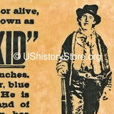 Billy the Kid $5,000 Reward Wanted Poster