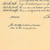 Original Bill of Rights Replica - Big 23" x 29" Parchment Poster