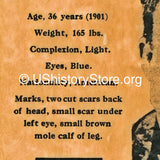 Butch Cassidy $4,000 Reward Wanted Poster 1900