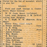 First Account of the Custer Massacre - Tribune Extra July 6, 1876