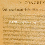 Declaration of Independence Replica - 14" x 16" Parchment Poster