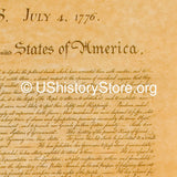 Declaration of Independence Replica - 14" x 16" Parchment Poster
