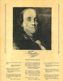Benjamin Franklin - Portrait and Thoughts