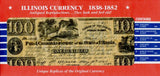 Illinois Replica Currency 1838-1852