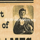 Jesse James $500 Reward Poster