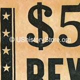 Jesse James $500 Reward Poster