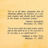 Abraham Lincoln - Portrait and Thoughts