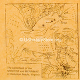 Naval Battle Between the Merrimac and the Monitor 1862