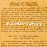 Naval Battle Between the Merrimac and the Monitor 1862