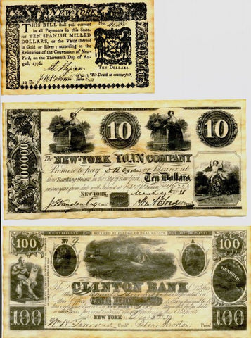 New York Replica Currency 1776-1864