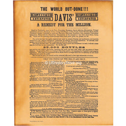 Patent Medicine Advertisement 1853