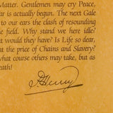 Patrick Henry - Give me Liberty Speech 1775 & picture