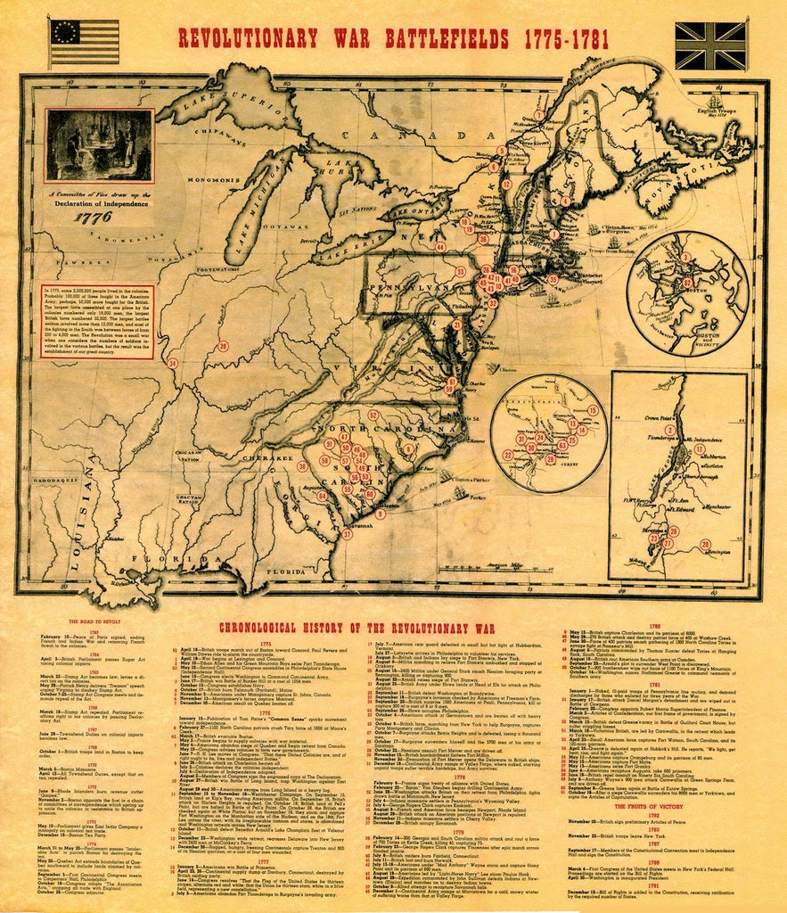 american revolution war map