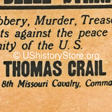 Sam & Belle Starr $10,000 Reward Wanted Poster