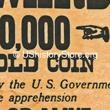 Sam & Belle Starr $10,000 Reward Wanted Poster