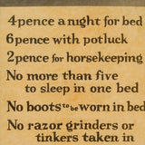 Rules of this Tavern - Colonial Lodging Price List & Rules