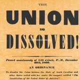 The Union Is Dissolved 1860 poster