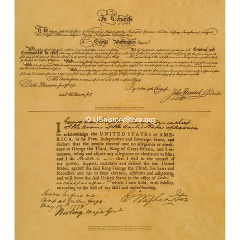 George Washington - Commission & Oath