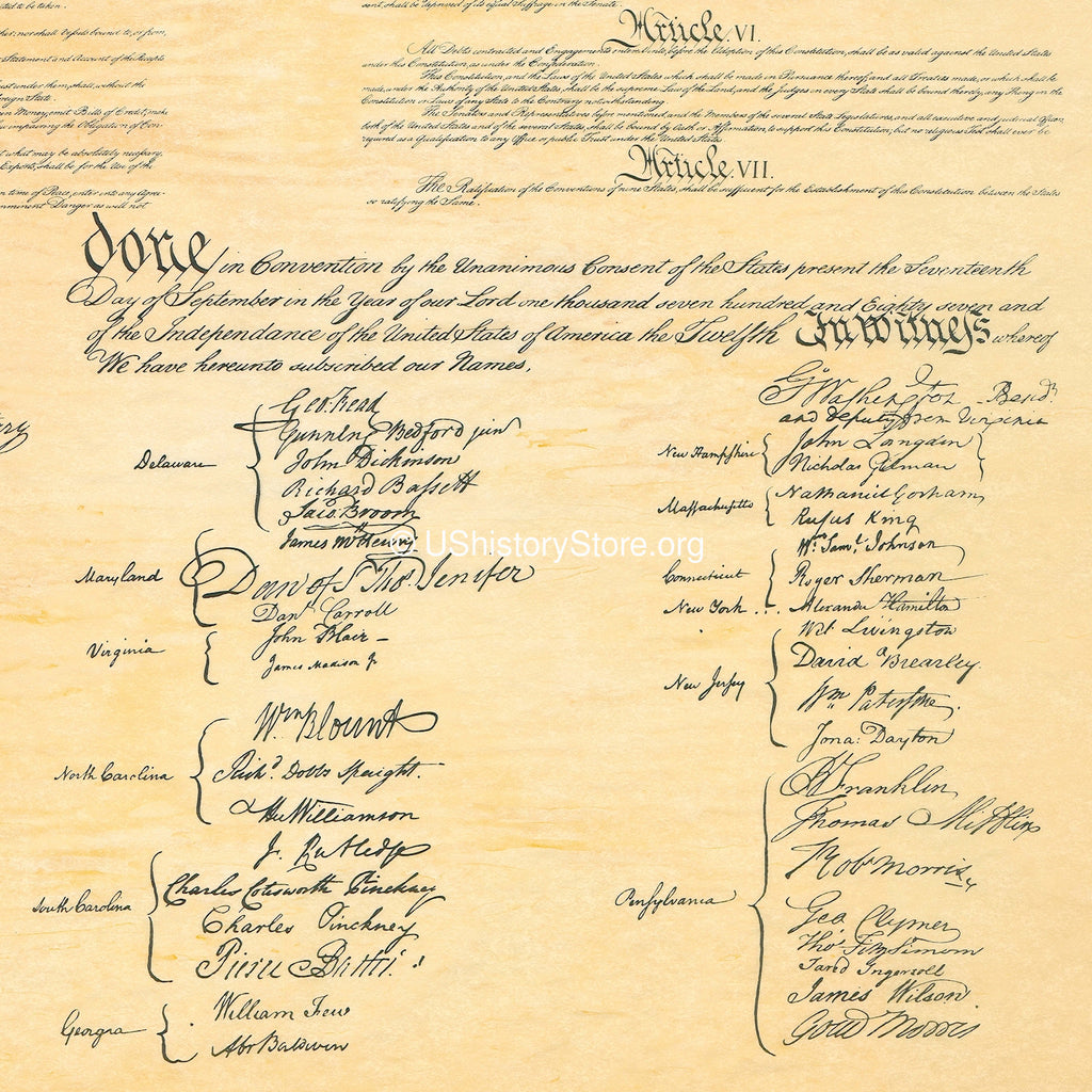 Us Constitution Signatures at Karin Wright blog