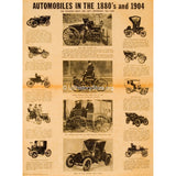 Automobiles in the 1880's and 1904
