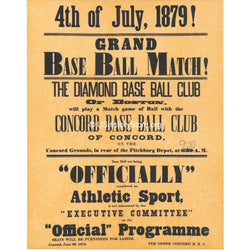 Grand Baseball Match - July 4th, 1879