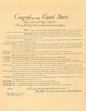 Original Bill of Rights Replica - Big 23" x 29" Parchment Poster