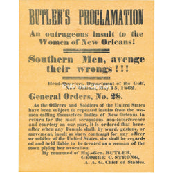 Butler's Proclamation 1862