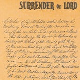 Articles of Capitulation - handwritten copy 1781