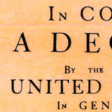 Dunlap Declaration - first printed version of the Declaration of Independence