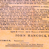 Dunlap Declaration - first printed version of the Declaration of Independence