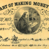 Benjamin Franklin - "The Art of Making Money Plenty" Rebus