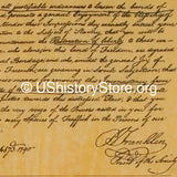 Benjamin Franklin - Petition Against Slavery 1790