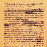 Jefferson's Rough Draft of the Declaration of Independence