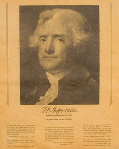 Thomas Jefferson - Portrait and Thoughts