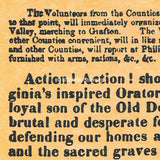 Men of Virginia Civil War Recruiting Poster 1861