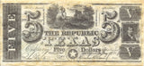 Republic of Texas Replica Currency 1838-1841