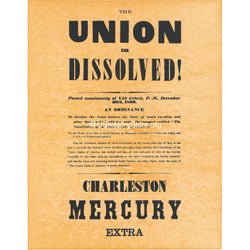 The Union Is Dissolved 1860 poster