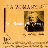 Woman's Declaration of Independence 1848
